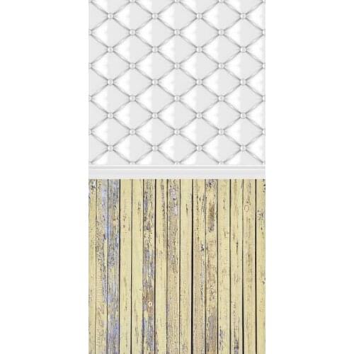 Vinyl photography backdrop background Vintage wood floor and Tuft photo background Children photography studio backdrops F-589