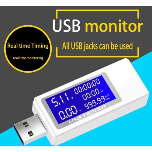 9-In-1 USB Socket Voltmeter Ammeter Charging Tester DC 4-30V 0-150W For Testing Tools