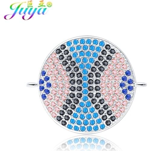 DIY Women Fashion Jewelry Bracelets Necklaces Earrings Making Findings Evil Eye Cobra Pattern Round Connector Charms Accessories
