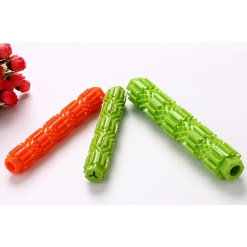 Durable Dog Chew Toy Stick Soft Rubber Tooth Cleaning Point Massage Toothpaste Pet Toothbrush Molar Pet Supplies