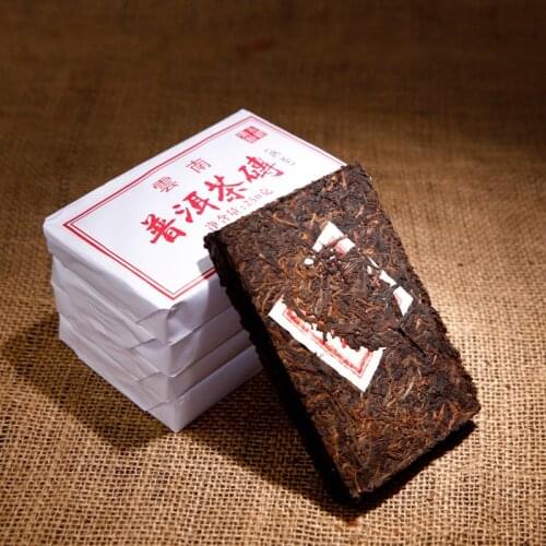 250g China Yunnan 2012 Jishun Hao Chen Nian pu'er Cooked Ripe pu'erh Tea Brick Pu'er Green Food for Health Care Lose Weight