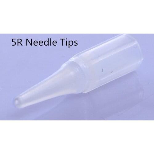 50Pcs/Lot 5R Plastic Tattoo Needle Tips For Permanent Makeup Tattoo Machine
