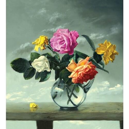 500 pieces wooden Puzzles adult bright flower sprite bottle charm rose creative Valentines Day gift free shipping