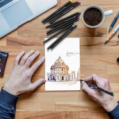 60-Colors Fineliner Color Pens Set 0.4mm Fine Tip Gel Pen for Agenda Drawing Journaling Writing Comics Coloring Art Supplies