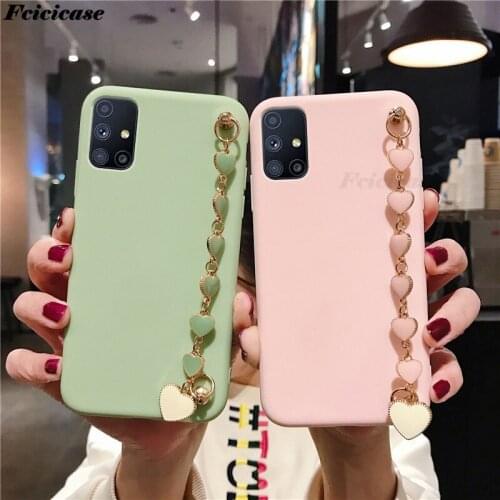 A51 A71 4G Love Bracelet Case For Samsung Galaxy A51 Dual SIM SM-A515F/DS SM-A515F/DSM SM-A515F/DSN SM-A515F/DST Silicone Cover