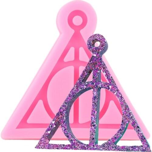 Shiny Magic Boy Logo Keychains Mold Pendant Polymer Clay DIY Jewelry Making Glitter Epoxy Silicone Resin Molds