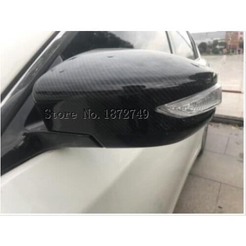 Carbon fiber Rearview Side Door Mirrors Cover Trim for Nissan Teana Altima 2013 2014 2015 2016 2017 2018