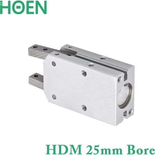 HDM Series HDM25 Bore 25mm Finger Cylinder 180-Degree Mechanical Jaw Pneumatic Finger Probe Tester Claw Cylinder