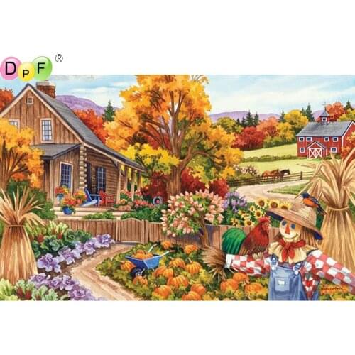 DPF diamond painting cross stitchScarecrow Chale diamond embroidery crafts diamond mosaic kit square/round rhinestone home decor