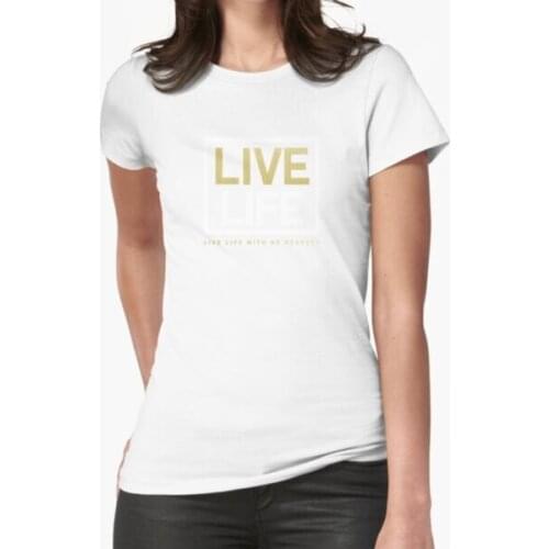 Live Life T-Shirt Print Top