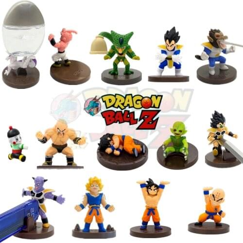 Dragon Ball Z Gacha Toys Son Goku Raditz Vegeta IV Kuririn Majin Buu Nappa Frieza Action Figure Model Toys
