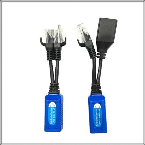 POE Adapter Cable Connectors Passive Splitter combiner Power Cable Ethernet PoE Adapter RJ45 upoe cable kit UPOE02