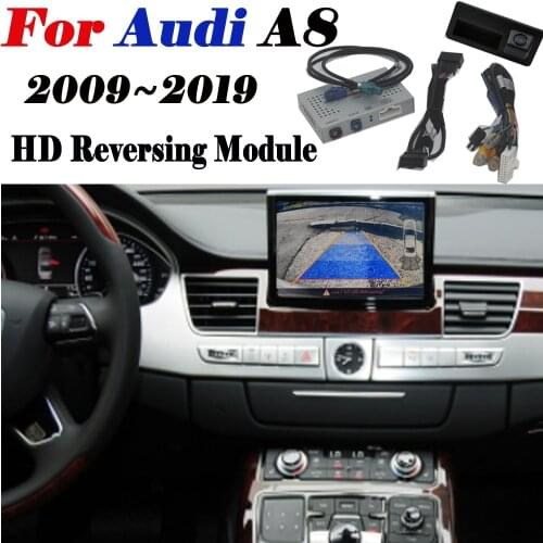 Reversing Camera For Audi A8 2009~2019 Interface Backup Parking Rear Camera Original screen Upgrade Display MMI Decoder Model