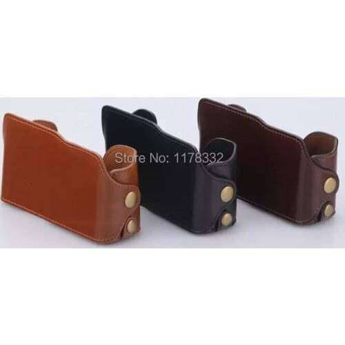 Leather Camera Case Bag Leather Half Camera Body Set Case Shoulder Strap for FujiFilm Fuji XM1 XA1 XA2 X-M1 X-A1 X-A2