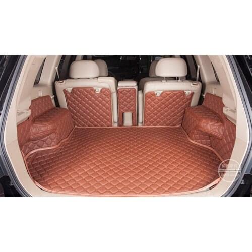 3D 2020 Leather Car Trunk Mat Cargo Mat for Toyota Highlander Kluger 2008 2009 2010 2011 2012 2013 Rug Carpet Accessories