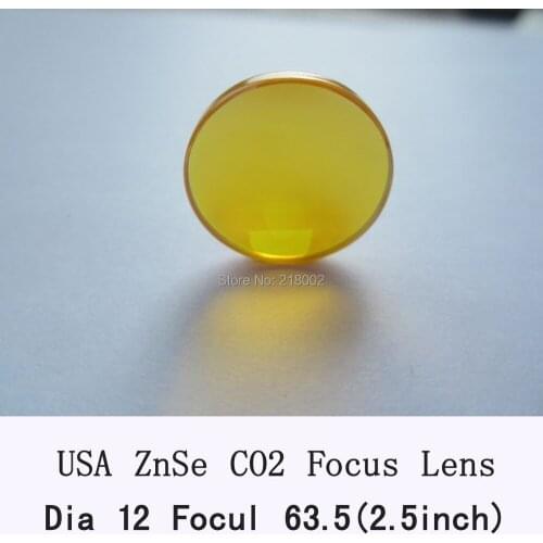 Freeshipping HQ USA Co2 Laser Lens 12mm Diameter 63.5/2.5" Focus Length For Laser Engraver and Cutting Machine