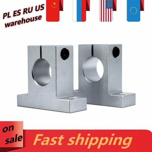 2 pc/lot SK8 SK10 SK12 SK16 SK20 SK25 linear shaft rail shaft Side Blocks support bearing for CNC 3D printer