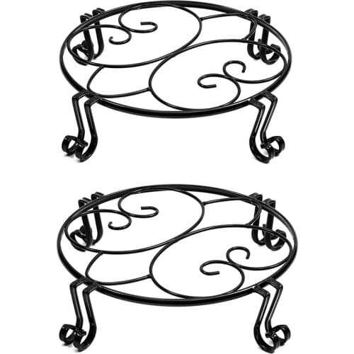 Metal Plant Stand-Heavy-Duty Round Planter Stand Large Planter Stand Indoor and Outdoor