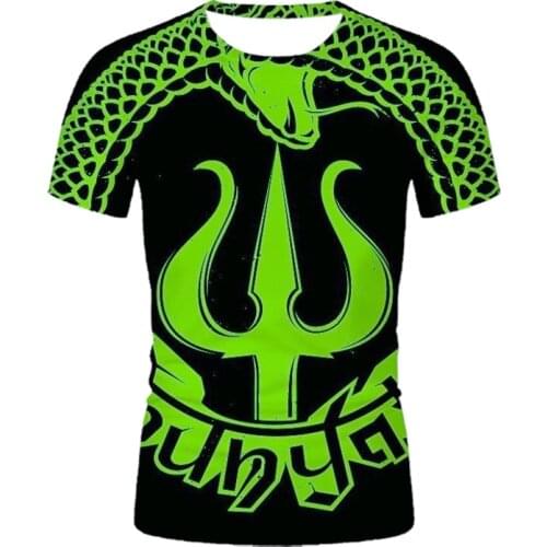 Fashion Sports Mens Green Graphic T-Shirt 3D Printed Short Sleeve Fashion Street Casual Summer Mens T-Shirt Plus Size
