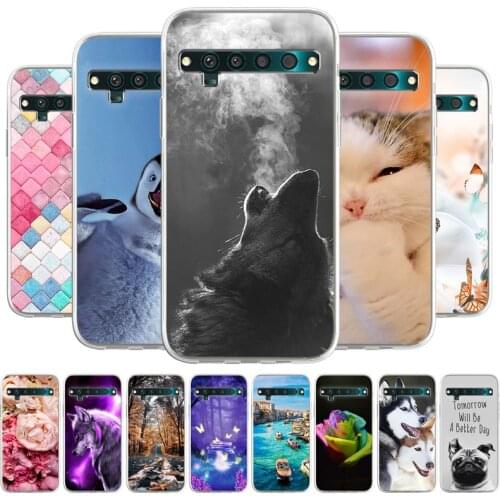 Soft Silicone TPU Case For TCL 10 Pro 6.47 inch Back Case For TCL 10L 6.53 inch Phone Cover Cute Cartoon Phone Bumper Coque