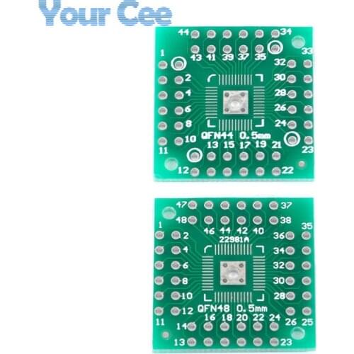 10pcs HTQFP QFN48 To DIP48 QFN44 0.5mm QFP48 QFP44 PQFP LQFP Pinboard Adapter Plate Pitch PCB Electronic DIY
