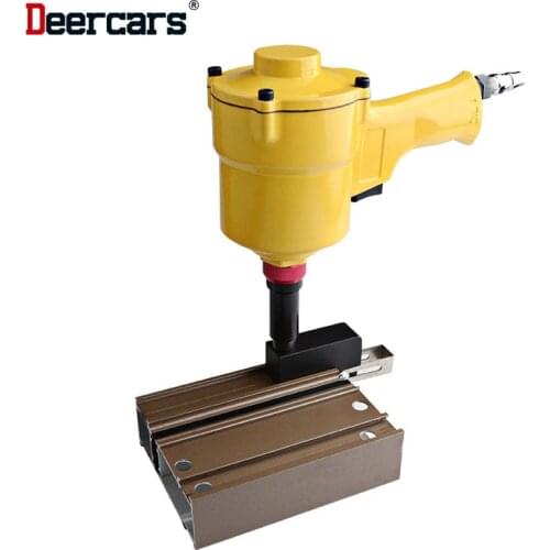 Pneumatic Puncher for Bridge Cut Aluminum Alloy Doors and Windows 10.3MM Hole Punching Tool EU Standard Slot K/C Groove