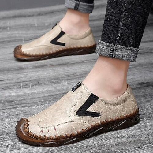 Casual Man Shoes Zapatos Informales De Hombre Men Shoes 2020 Formal Leather For Trend Casual Cuero Mens Genuine Mens