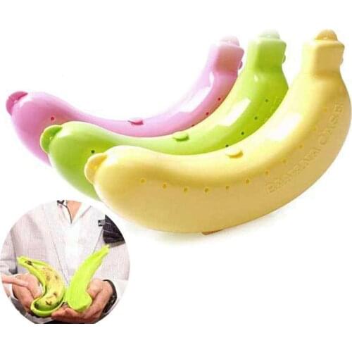 Sell One By One Portable Banana Storage Box Anti-extrusion Fruit Storage Box Banana Box Multifunctional Storage Box Fresh-keepin