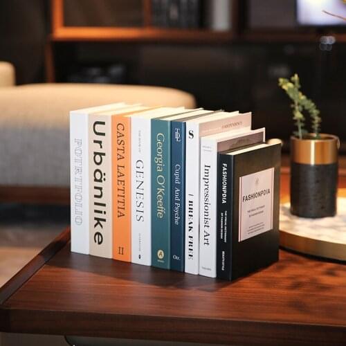 Luxury Fake Books Modern Simulation Fashion Book Beautiful Model Coffee Table Decoration Home Accessories for Living Room Decor