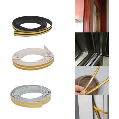 MroMax Self-adhesive Anti-collision Strip EPDM Length Of Each 2500/4000/6000mm Fit The Gap 1-2mm I Type Black/White/Grey 2/4PCS