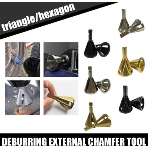 Deburring Chamfer External Tool Bit Titanium Coated Remove Burr Repairs Tools