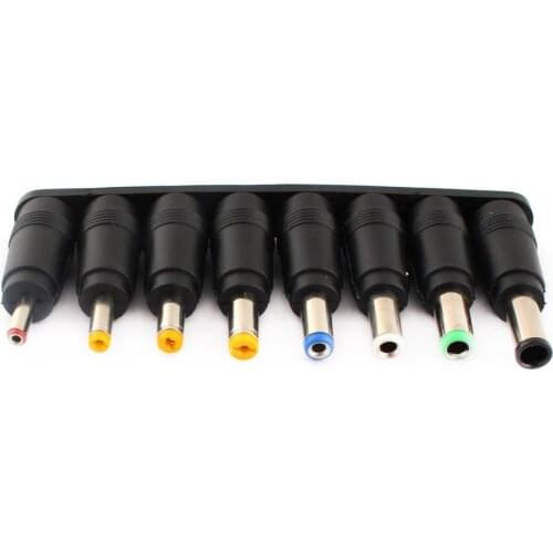 Universal 1 set = 8pcs/set 5pin Jack Plugs DC For Laptop AC Power Adapter DC Tips Connectors For Computer Notebook Mar29 Laptop