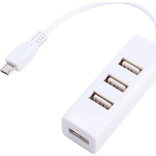 USB Hub Brand New And High Quality New White Hub Micro USB To 4 Port OTG Hub For Raspberry Zero Adapter Cable For PC Laptop