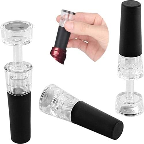 Wine Stoppers Vacuum Wine Saver Pump Silicone Bottle Stoppers Expanding Manual Beverage Stopper Wine Preserver