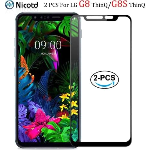 2pcs Full Cover Screen Protector Glass For LG G8S G8 ThinQ 9H Tempered Glass For LG G8s ThinQ G8 ThinQ Screen Protective Film