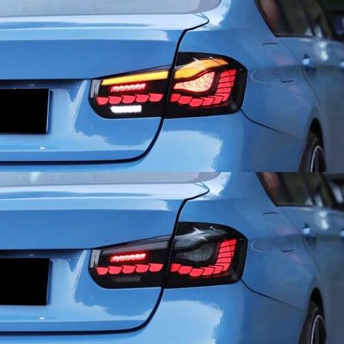 1 Pair For BMW F30 F35 F80 316i 318i 320i 325i 330i 2013-2019 Car LED Tail Light Taillight Rear Fog Lamp Brake Reverse Dynamic