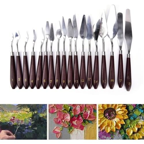 1pcs Stainless Steel Painting Palette Scrape Tools Shovel Spatula oil painting Knife Artist Tool for Office School Supplies