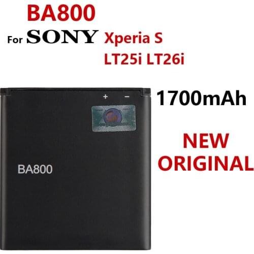 100% Genuine 1700mAh BA800 Battery For SONY Xperia S LT25i Xperia V LT26i AB-0400 Phone High Quality Batteria Batteries