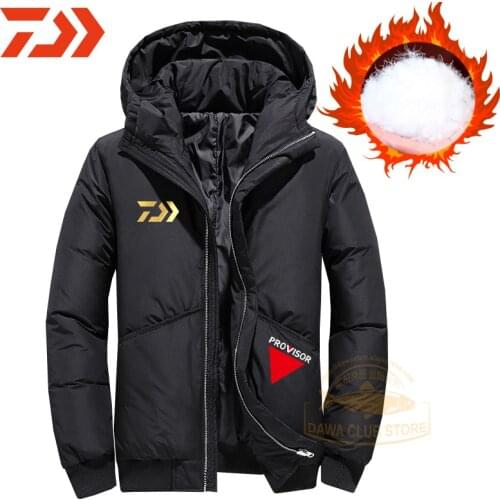 2020 DAWA Fishing Jacket Winter Cycling Fishing Clothing Down Jackets Fishing Coat Cycling Jacket Windbreak Warm Winter Clothes