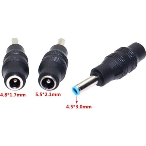 4.8mm*1.7mm 5.5mm*2.1mm Female to 4.5mm*3.0mm DC Power Charger Adapter Converter Connector DC conversion head jack For HP Laptop