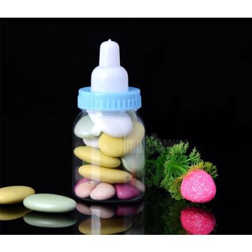 600pcs Plastic Feeding Bottle Candy Box ,Baby Birth Party &baptism Baby Shower Wedding Favor