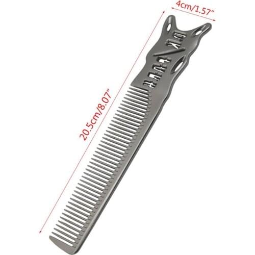 Aluminum Metal Cutting Comb Hair Hairdressing & Barbers Salon Combs Men Women 27RB