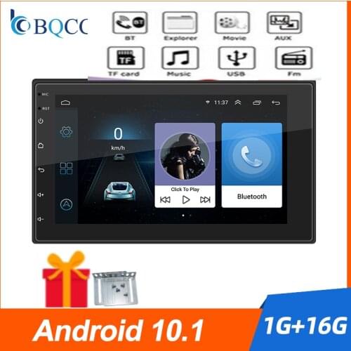 Android 10.1 Double Din 7'' 2.5D HD TFT Touch Screen GPS Autoradio Car MP5 Player Car Stereo GPS WIFI FM USB+CAM Rear Camera