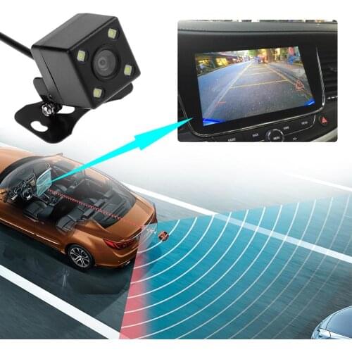 12V 4LED 480TVL 170 Degree Special Camera Colorful Waterproof Car Parking Reversing Rearview Car Video Players Monitors