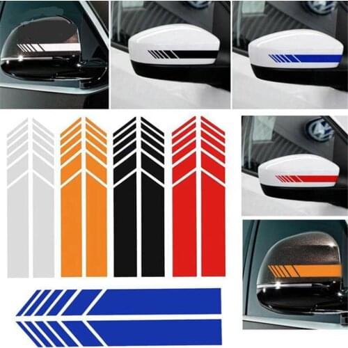 Car sticker stripe rearview mirror for Toyota C-Hr Corolla Seat Leon Ford Focus 2 Fiesta Ranger Mazda 3 6 CX-5