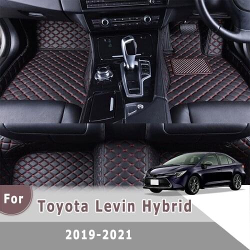RHD Carpets Car Floor Mats For Toyota Levin Hybrid 2021 2020 2019 Auto Accessories Interior Decoration Tapis Anti-Dirty Parts