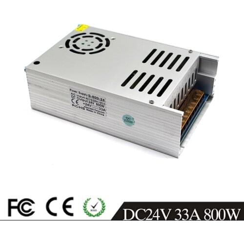 DC Power Supplies 24V 33A 800W LED Driver Power Supply Switching Lighting Transformers 110V 220V AC-DC SMPS for 3D Printer CNC