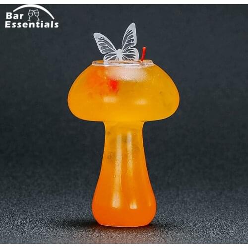 Mushroom Cocktail Glass 280ml Molecular Gastronomy Bar Rectification Bartender Special Beer Wine Glasses Goblet Cooler Cup Tipsy