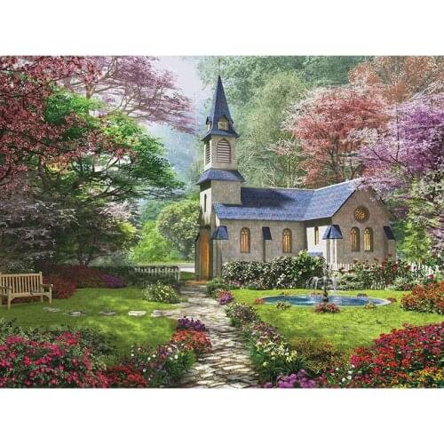 Diy diamond painting village house full Diamond embroidery square drill rhinestone diamond mosaic crafts Needlework