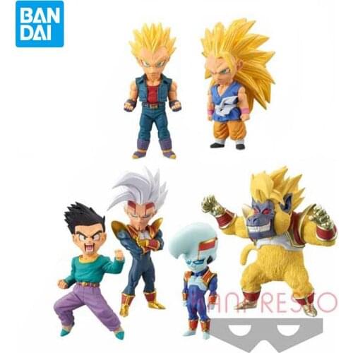 7Cm Action Figure Banpresto Original Wcf Dragon Ball Gt Vol.3 Goku Vegeta Goten Anime Figure Model Collectible Toys for Boys